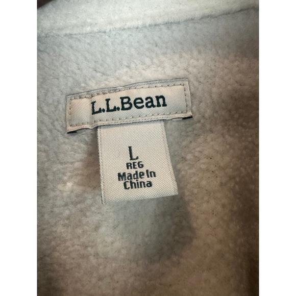 LL Bean Men's L Plaid Fleece Lined Flannel Shirt Jacket Navy Green Regular - Picture 2 of 8